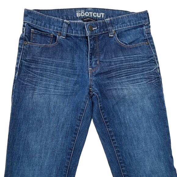Size 0 Low Rise Bootcut Jeans NY & Co Dark Stretch Denim New York and Company - Picture 1 of 9